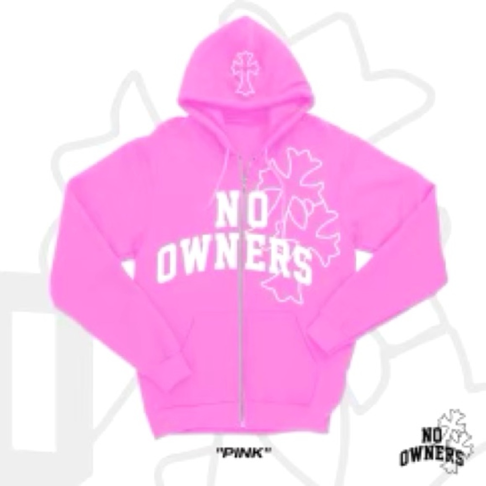 No Owners zip up hoodie